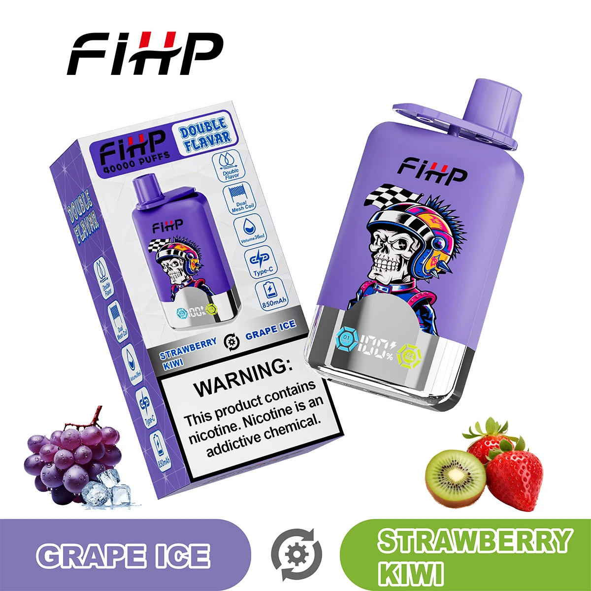 fihp-40k-2-in-1-double-flavour-vape-36ml-display image 6