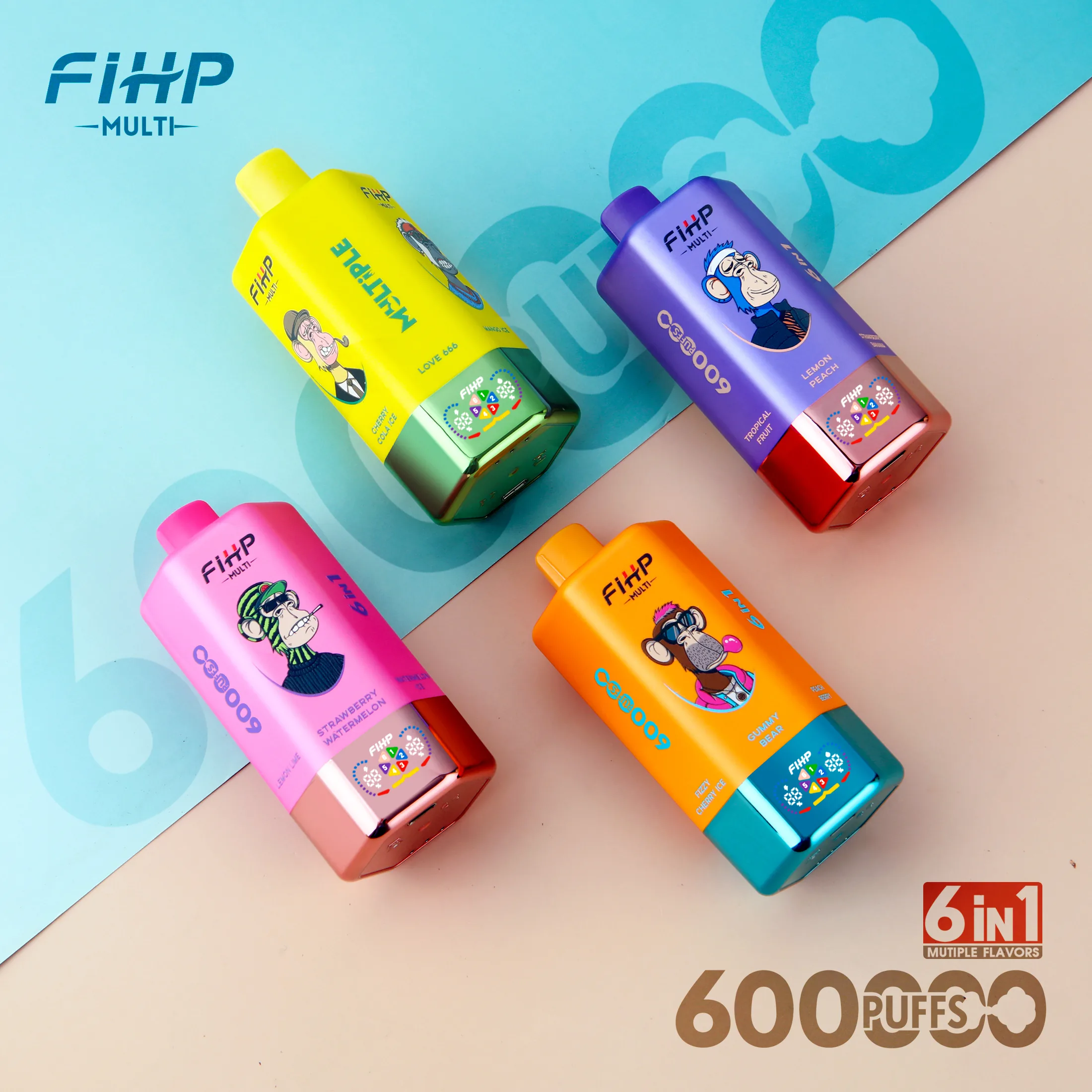 fihp-600k-6-in-1-multi-flavor-vape-64ml-6-aromen image 7