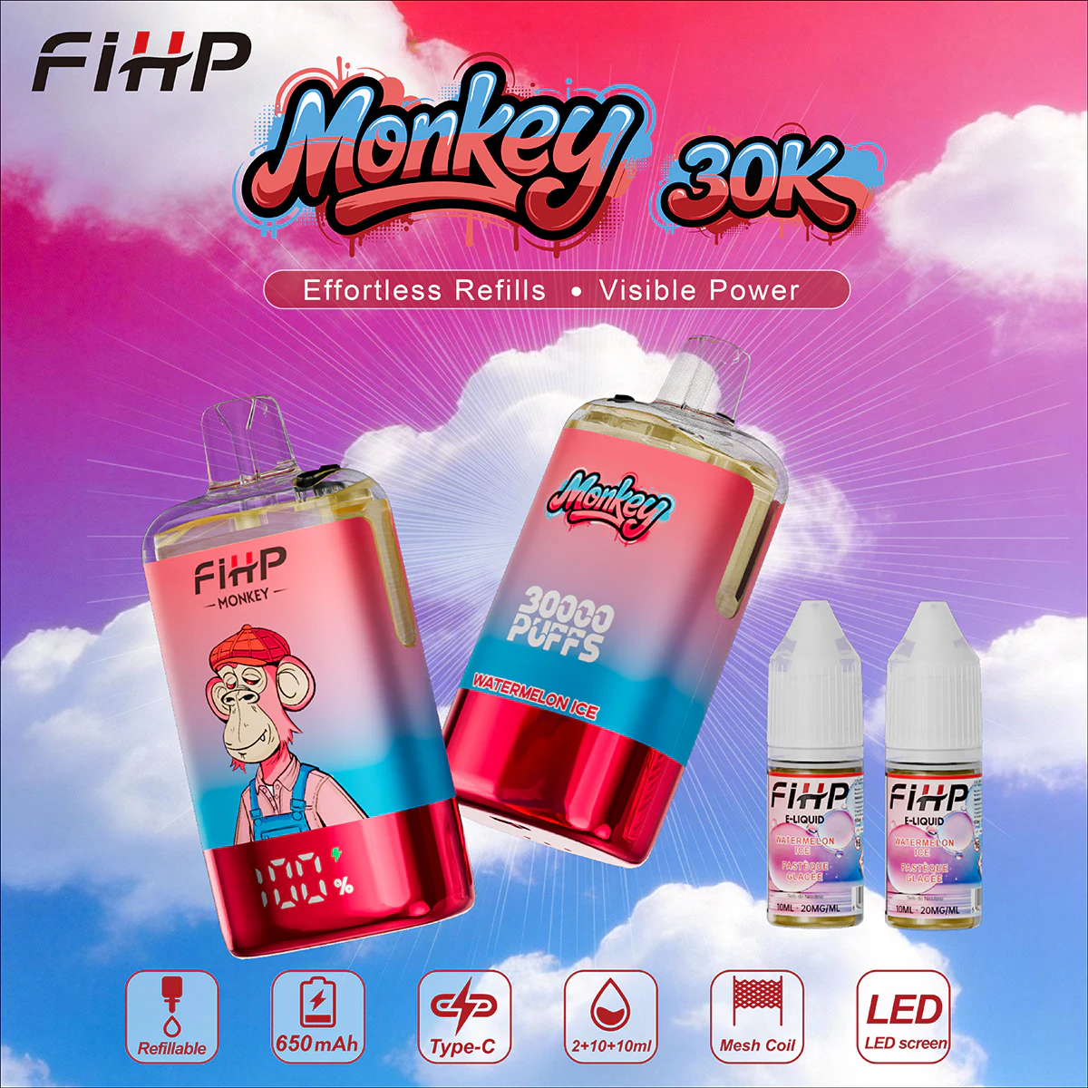 fihp-monkey-30k-refillable-tpd-vape-20mg-6-in-1 image 6