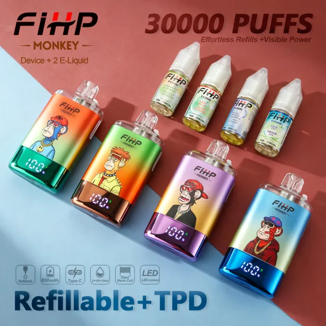 fihp-monkey-30k-refillable-tpd-vape-20mg-6-in-1 image 1