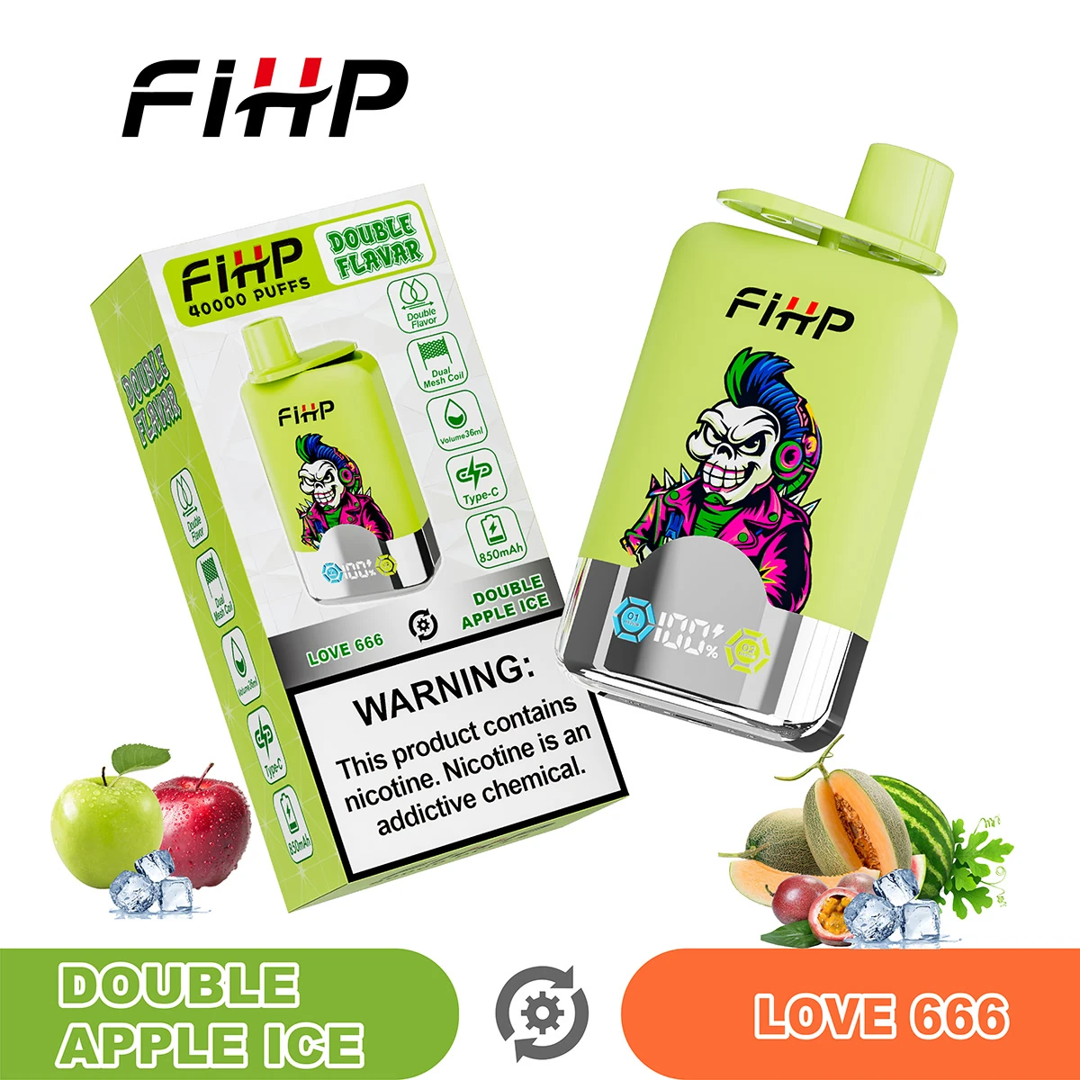 fihp-40k-2-in-1-double-flavour-vape-36ml-display image 5