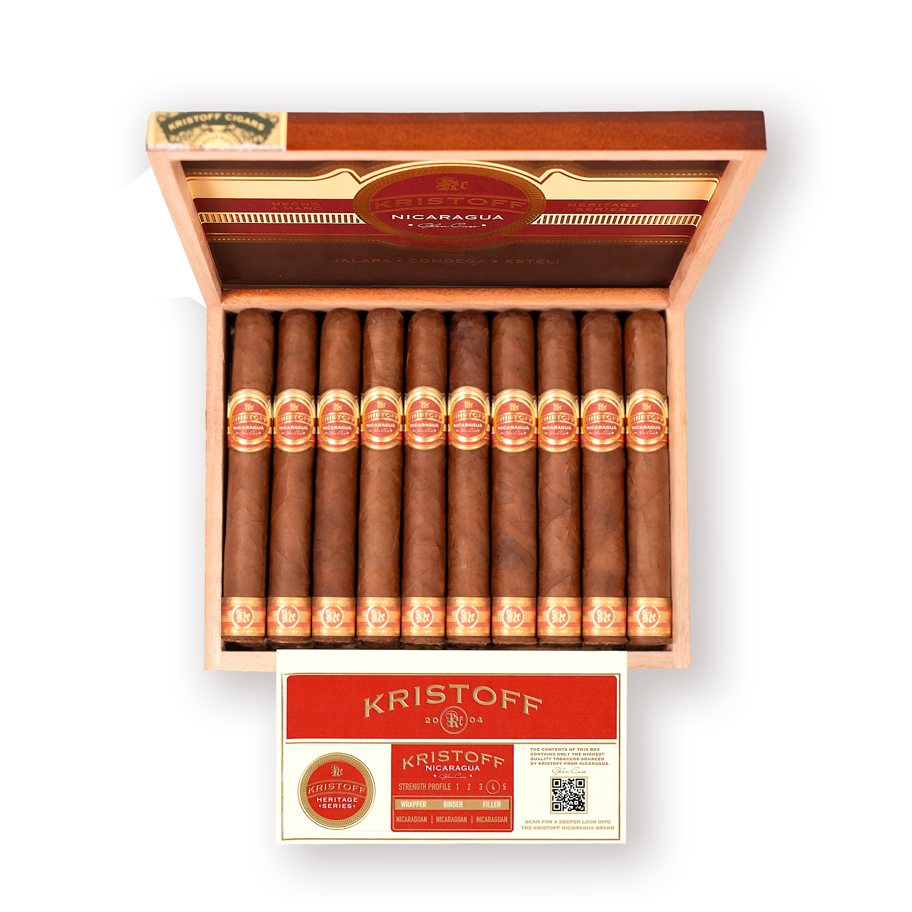 kristoff-nicaragua-robusto-zigarre-5x50-kr-ftiger-puro image 1