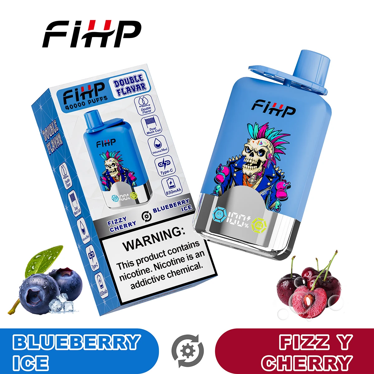 fihp-40k-2-in-1-double-flavour-vape-36ml-display image 3