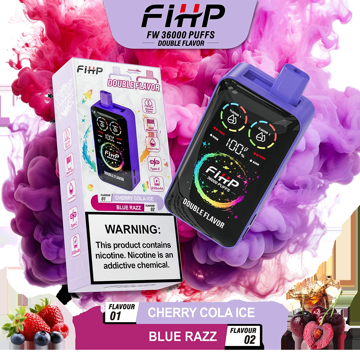 fihp-36k-2-in-1-power-control-vape-32ml-display image 3
